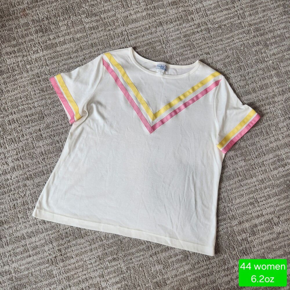 Vintage Sanibel Woman short sleeve top size 44 or 1X 16W/18W